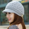 thumbnail image 3 of Diufon Women's Knitted Beret Cap Casual Comfy Wide Brim Painter Hat Ladies Trendy Versatile Solid Color Hats, 3 of 7