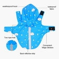 thumbnail image 5 of Travelwant Pet Dog Raincoat For Medium Dog | Dog Rain Jacket With Hood | Dog Rain Poncho | Polyester | Water Proof | w/ Grey Reflective Stripe, 5 of 7