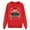 Kids-Red, variant on YABCSAZ Matching Family Sweatshirts Long Sleeve Tops Oversized Pullover Casual Loose Shirts Santa Claus Cap Graphic Printed Tops for Family - Ugly Christmas Sweatshirts for Kids, Toddlers, Women, Men