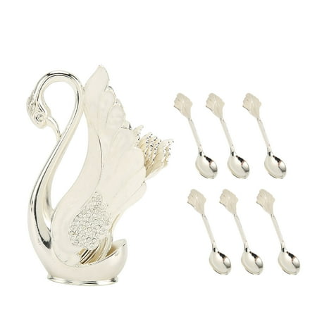

FitBest Fruit Fork Dessert Cake Fork Light Luxury Salad Spoon Set