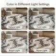 thumbnail image 7 of ODIKA 9'x12' Washable Area Rug Swirl Veined Flow Streaks Symmetrical Motif Vein Border Abstract Flowing Dynamic for Dining Room, Basement, Large Office, Non-Slip Chair-Friendly, 7 of 7