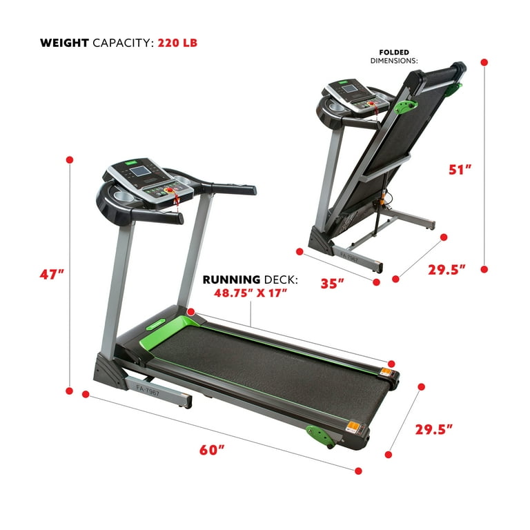 Fitness avenue automated incline treadmill with bluetooth speakers by sunny health & fitness sale