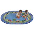 thumbnail image 1 of Early Childhood Resources ELR-FE911-35A 6 x 9 ft. All Around Cars Alphabet Rug, 1 of 1