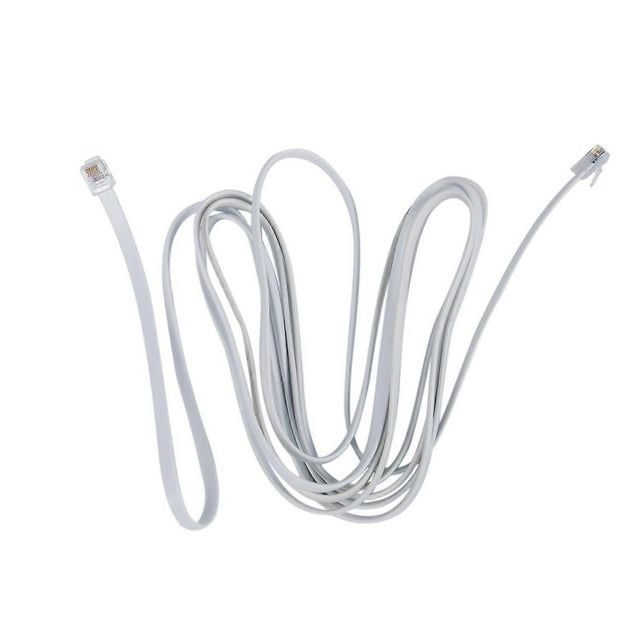 6P6C RJ11 Telephone Extension Fax Modem Cable Line 9.8Ft Length