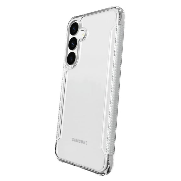 onn. Dual-Layer Phone Case for Samsung Galaxy S25  / S24  - Clear