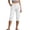 *White, variant on VBVC Women's Straight Leg Cargo Capri Pants,Button Closure Cropped Trousers For Women,Ladies Lightweight Summer Knee-Length Pants with Pockets,Army Green,S-3XL
