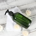 thumbnail image 2 of OUNONA 2PCS 500ml Empty Shampoo Bottles Opaque Versatile Pump Bottle Drip-Free Lotion Container Hand Soap Dispenser (Green), 2 of 5