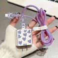 thumbnail image 1 of 1 juego de cargador de carga rápida de 20 W y juego de protección contra enredos de cables de datos for Apple, compatible con iPhone 14 Pro Max/13/12/11, 1 of 2