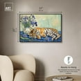 thumbnail image 5 of Art Remedy Modern Tiger Art Canvas, 36" x 24", Black Frame, Sleeping Tiger Vase, 5 of 7