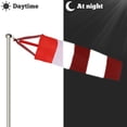 thumbnail image 3 of Unatoiry Wind Direction Indicator In Red And White Made Of Tear Resistant Oxford Fabric Suitable Red + White 1Set, 3 of 6