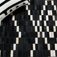 thumbnail image 6 of SAFAVIEH Studio Leather Jepson Geometric Area Rug, Black/Beige, 8' x 10', 6 of 8