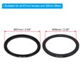 thumbnail image 2 of Unique Bargains 67mm-58mm Metal Step Down Ring with Cleaning Cloth, 2 Pack Camera Lens Filter Aluminum Adapter Ring, 2 of 6