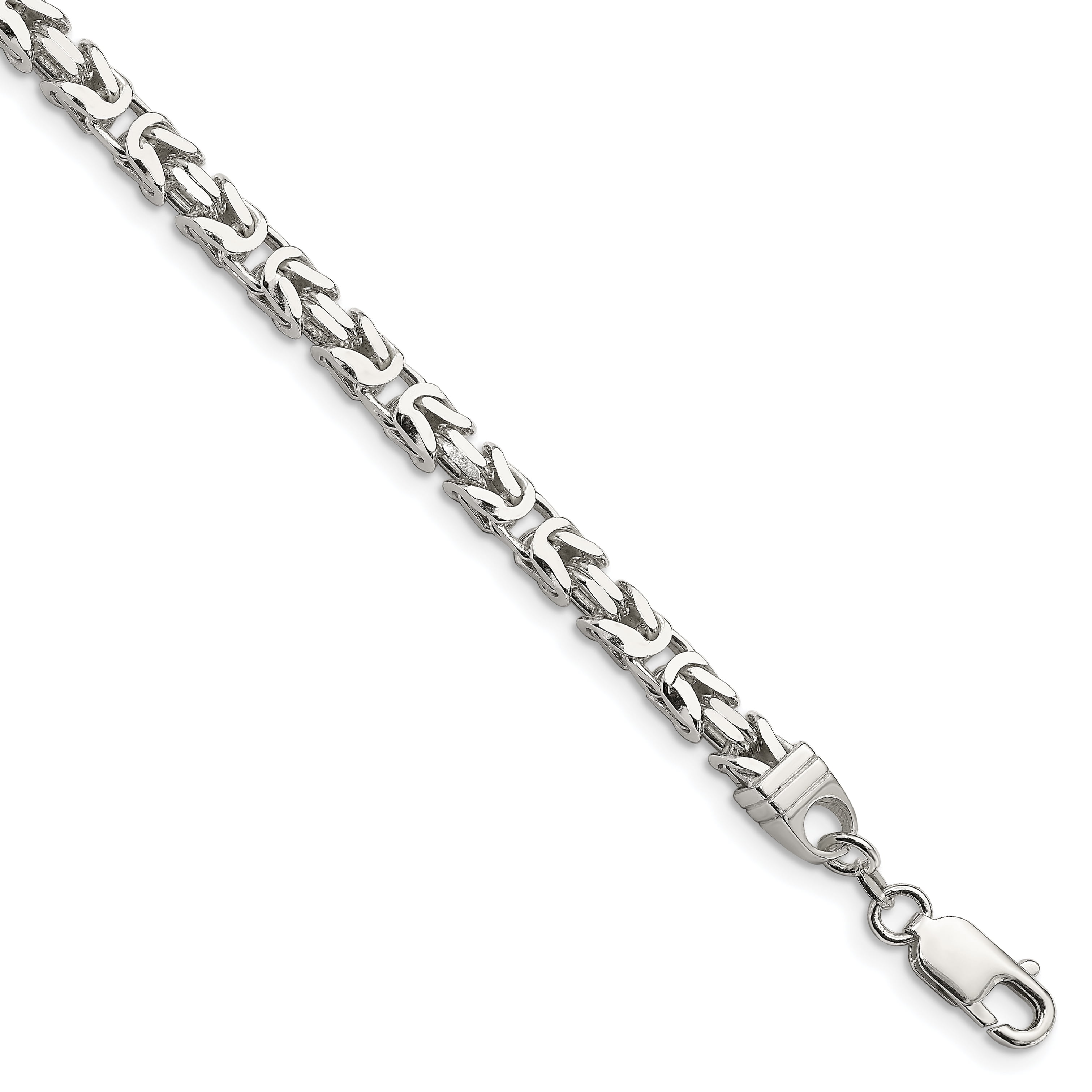 925 Sterling Silver Byzantine Bracelet