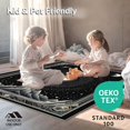 thumbnail image 4 of ODIKA 6'x9' Machine Washable Non-Slip Area Rug, Enigmatic Celestial Wave Design High Traffic Rug, Black, 35316, 4 of 7