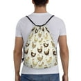 thumbnail image 2 of Easygdp Chicken Cartoon Drawstring Backpack, Beach Sackpack, Travel Sackpack Lightweight for Sports, Gym, Travel, Swimming - Small, 2 of 9