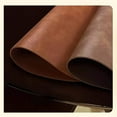 thumbnail image 3 of Kitchen Accessories, Hotel Restaurant Placemats Leather Dining Placemats Fan-shaped Western-style Placemats European-style Heat Table Mats Leather Patterned Placemats, Women Gifts, 3 of 5