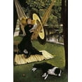 thumbnail image 2 of Tissot, James Jacques 13x18 Black Ornate Wood Framed with Double Matting Museum Art Print Titled - The Hammock, 2 of 4