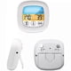 thumbnail image 5 of White, electronic barbecue thermometer timer touch barbecue thermometer kitchen color screen food thermometer meat alarm, 5 of 5