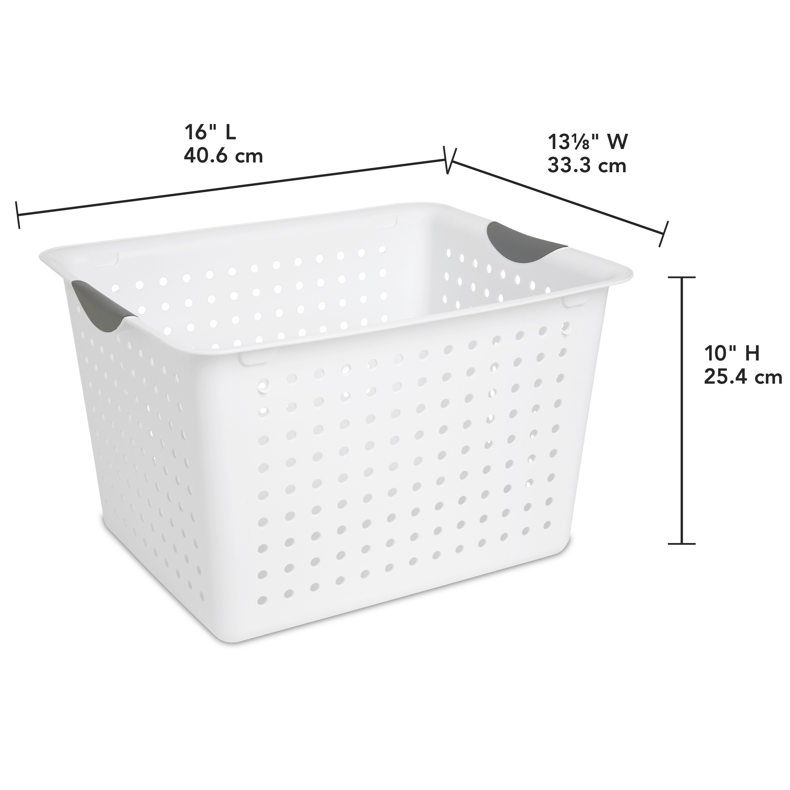 Sterilite Deep Ultra™ Basket Plastic, White - image 2 of 7