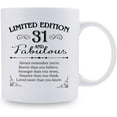 thumbnail image 2 of 31st Birthday Gifts for Women Men - 11 oz Coffee Mug - 31 Year Old Present Ideas for Son Daughter Grandson Granddaughter Brother Sister Friend (31st Birthday Gift), 2 of 6
