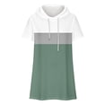 thumbnail image 3 of Women's Solid Color Short Sleeve Tunic Tops for Lady Loose Fit Flowy Vintage Summer Clothes for Teen Girls Round Neck Blouse Comfy Casual Shirts Y2K Tops Dressy Casual Fashion 2024 Green T Shirts M, 3 of 3