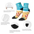 thumbnail image 5 of Fuzoiu Hello Summer1 Print Adult Socks, Crew Moisture-wicking Socks, Unisex Cushion Crew Socks,Casual Sports Ankle Socks, 5 of 7
