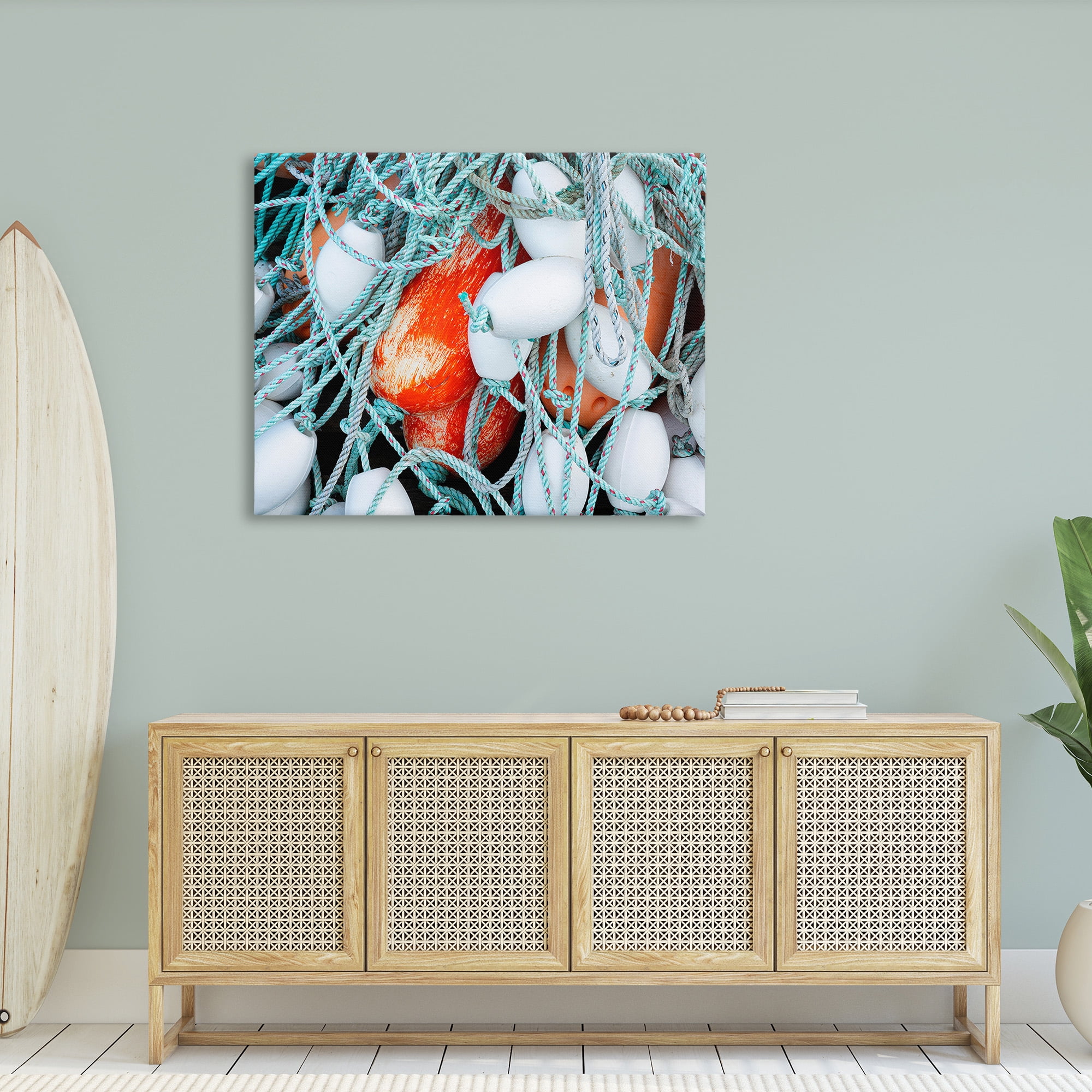 Stupell Industries Fishing Lines & Bobbers Nature Photography Gallery Wrapped Canvas Art Print Wall Art, 48 x 36