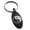 Black, variant on Stainless Steel Yin Yang Engraved Small Oval Charm Keychain Keyring