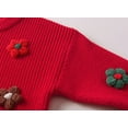 thumbnail image 4 of lnmuld Sweaters for Teens Winter Girls Knit Sweater with Handmade Floral Design Soft Warm Kids Pullover for Toddlers and Children Cozy Everyday Wear Size:7-8 Years, 4 of 8