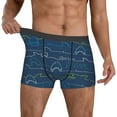 thumbnail image 2 of Kdxio Men's Boxer Briefs with Shark Print - Comfortable and Breathable Underwear for Everyday Wear, 2 of 7