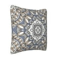 thumbnail image 2 of LNWH Decorative Pillow Covers, Geometric Mandala Flower Square Sofa Decorative Knit Pillow Case, 24"x24", 2 of 8