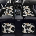 thumbnail image 3 of Pzuqiu Cow Print All Weather Car Mats Vehicle Steering Wheel Protector Full Set with Anti-Slip Pad Dust Proof Car Interior Accessories Easy to Install for SUV,Vans, Car Mats Full Set 5 Pcs, 3 of 6