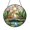 Acrylic 3.5 Inch, variant on Stained Glass Pond Frog Suncatcher Window Hanging, Calm Nature Home Window Decor