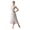 White, variant on Women Lyrical Dance Dress Halter Backless Irregular Mesh Hem Split Flowy Bodysuit Dress for Ballet Gymnastics Skating Dancewea White M