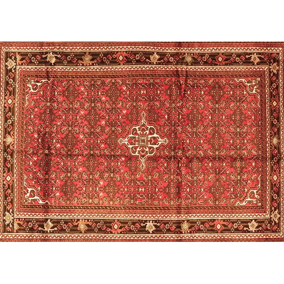 Ahgly Company Indoor Rectangle Persian Orange Traditional Area Rugs, 3' x 5'
