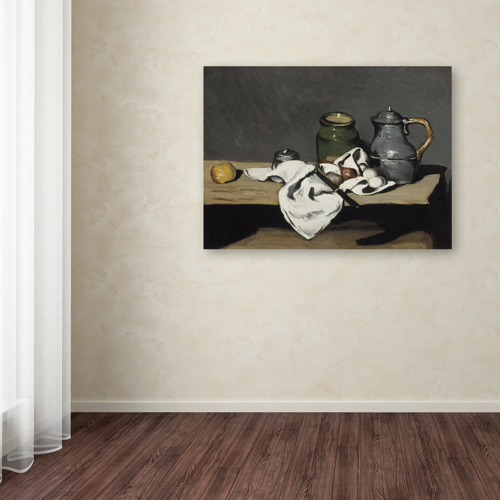 Trademark Fine Art 'Still Life With Kettle' Canvas Art by Cezanne