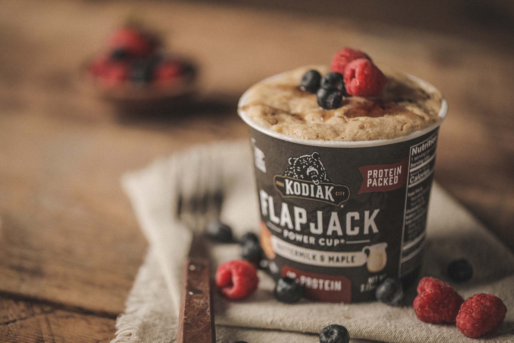 (4 pack) Kodiak Protein-Packed Buttermilk and Maple Pancake Cup, 2.15 oz