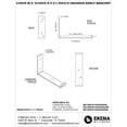 thumbnail image 5 of Ekena Millwork 2"W x 10"D x 6 1/2"H Steel Hanging Shelf Bracket, Antiqued Bronze, 5 of 10