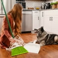 thumbnail image 2 of Libman PetPlus PET Broom with Dustpan Green Steel Handle, 2 of 5