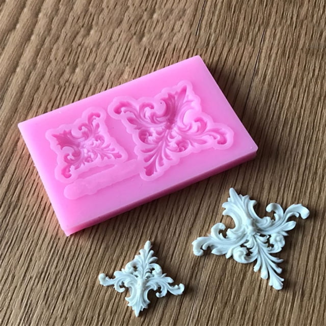 3D Relief Flower Silicone Fondant Mold Chocolate Cake Border Decoration Mould