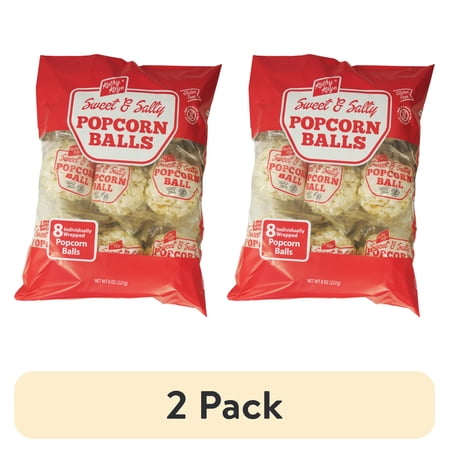 (2 pack) Kathy Kaye Sweet & Salty Popcorn Balls, 8 Ct (1 oz.)