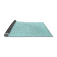 thumbnail image 2 of Ahgly Company Indoor Round Solid Light Blue Modern Area Rugs, 4' Round, 2 of 4