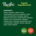 thumbnail image 6 of (4 pack) Pacific Foods Organic Vegetable Broth, Plant Based, 32 oz Carton, 6 of 12