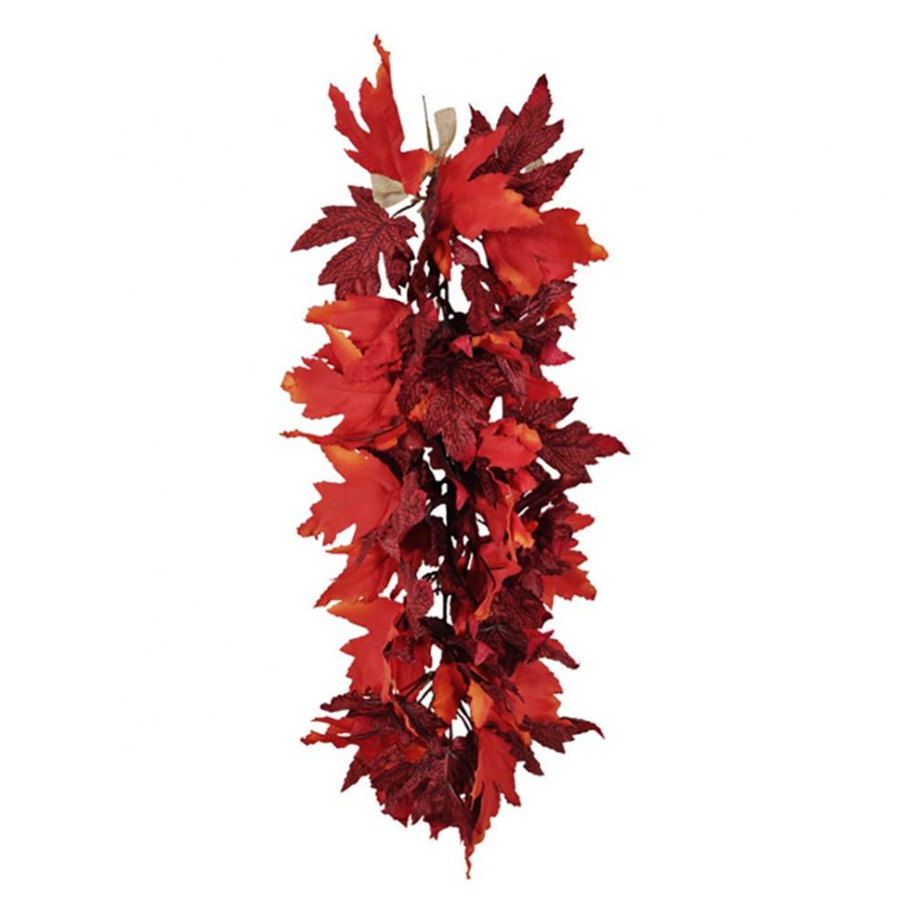 Fall Silk Flowers Bunches Artificial Greenery Stems Maple Leaves Shrubs