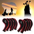 thumbnail image 3 of Rdeghly Putter Cover,Golf Head Covers,10pcs Neoprene Waterproof Golf Club Iron Head Covers Putter Set Protector Case Golf Accessory, 3 of 8