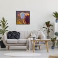 thumbnail image 2 of Modern Cow Portrait Impressionist Animals & Insects Painting Black Framed Art Print Wall Art, 2 of 7