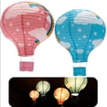 thumbnail image 3 of Linterna de papel con Globo Aerostático de 12 pulgadas Sunnimix Naranja + Blanco, 3 of 8