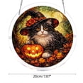 thumbnail image 3 of Halloween Decoration Indoor Outdoor Clearance Under $5.00! Thanksgiving Fall Decorations for Home, Halloween Ghost And Cats Acrylic Puzzle Hanging Ornaments Spooky Festival Decor Pendants, 3 of 6
