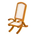 thumbnail image 4 of Silla de ratán de madera para casa de muñecas 1:12, sillón, muebles para casa de muñecas, accesorios artesanales, sillón en miniatura para playa, 4 of 9