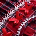 thumbnail image 6 of JIKNTTR Girls Nightgowns Princess Nightgown Pajamas For Toddler Kids Christmas Plaid Long Sleeve Dress Casual Red Plaid Nightwear Holiday Homewear Set, 6 of 8